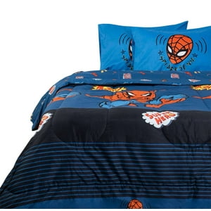 Mashini - Cubrecama Nordico Relleno Spiderman 2 Plazas Plaza Y Media