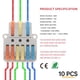 thumbnail image 2 of DIANN 10 conectores de palanca para cables 28-12 AWG 32 A 400 V, 2 of 5
