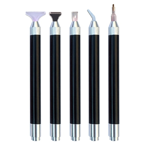 Bolígrafo perforador de pintura de diamante LED, bolígrafo perforador de punta con luz, herramienta de pintura de diamante 5D