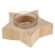 thumbnail image 2 of candelero de la decoración de madera sólida candelero titular de la luz del té vacaciones estrella, 2 of 5