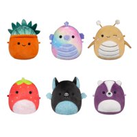 Juguete De Peluche Squishmallows Original Micromallows, Paquete De 6