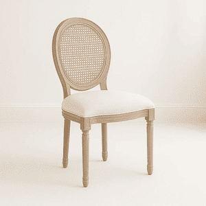 Klik Muebles - Silla De Comedor Madera Acolchada Luis Xv