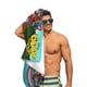 thumbnail image 5 of La Tropa Goofy Toalla de playa de secado rápido con diseño temático, regalo para mujeres y niñas, ideal para cumpleaños, fans, amantes de la música, uso en la playa o al aire libre, 78 × 180 cm, 5 of 6