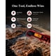 thumbnail image 2 of Termómetro de carne 2 en 1, termómetro de cocina de alimentos de lectura instantánea digital con sondas dobles | Impermeable | Conjunto de alarma | Calibración | Iluminación posterior | Func, 2 of 3