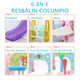 thumbnail image 2 of Resbalín Columpio Infantil 4 en 1 con Aro Básquet y Juego Pelota Multicolor, 2 of 3