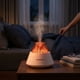 thumbnail image 2 of Humidificador Volcán Difusor Aromas Luz LED USB 250mL Blanco, 2 of 9