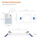 thumbnail image 3 of Luminaria Meconard luz LED empotrable de techo de 4" 9 W 750 lm, 3 of 7