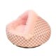 thumbnail image 5 of Cama De Felpa Con Capucha Para Gatos, Cómoda Cama Para Gatitos, Suministros Para Mascotas, Cachorros, Color Rosa, 5 of 5