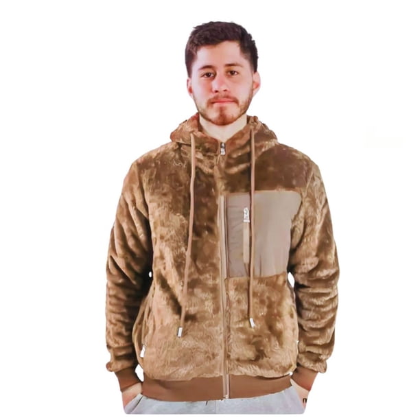 Polerón Peludo Canguro Hombre Premium 251