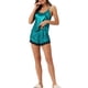 thumbnail image 2 of INSPIRE CHIC Conjunto de Pijama de Satén para Mujer sin Mangas con Escote en V con Encaje Cruzado en la Espalda y Pantalones Cortos Ropa de Dormir Sedosa M Azul, 2 of 6