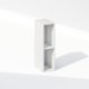 thumbnail image 4 of Organizador de armario Furinno Reed de 2 niveles, blanco, ancho 15 cm, 4 of 7