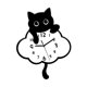 thumbnail image 2 of Reloj De Pared De Gato Con Péndulo De Cola Oscilante, Decoración Para Escuela Y Oficina, Estilo Rústico Silencioso C, 2 of 5