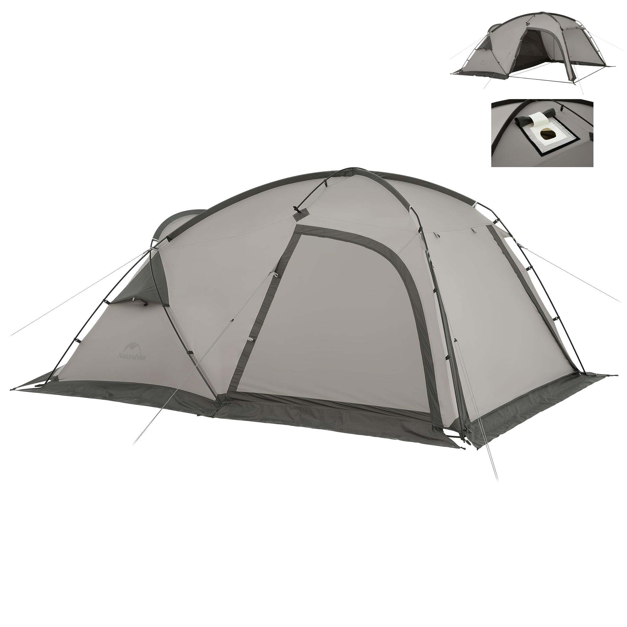 Carpa Naturehike Massif Para 4 Estaciones, Caliente, Para 2 Personas, Con Enchufe Para Estufa