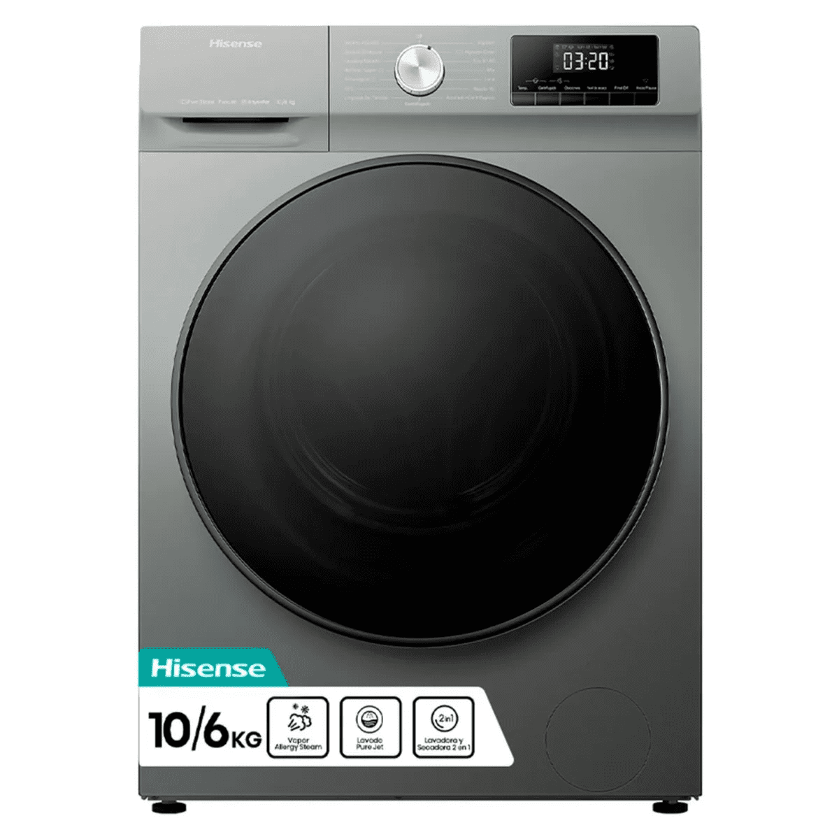 Hisense - Lavadora Secadora 10 Kg / 6 Kg Wd3q1042bt