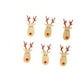 thumbnail image 1 of 6 Piezas De árbol De Navidad Colgante De Madera Con Clips Para Decoración De Fiesta En El Hogar Reno Rojo, 1 of 3