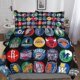 thumbnail image 1 of NBA Team Logo Print 3D Printed Duvet Cover 3PCs NBA Basketball Player Quilt Cover Bedding Set with Microfiber with Hidden Zipper Closure with Pillowcases Kids Adult Teens Comforter, 1 of 3
