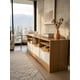 thumbnail image 5 of Rack TV 138x40x50cm Mueble Centro Entretenimiento Con Puertas Acanaladas Patas Elevadas Nordico Living Sala Estar, 5 of 6