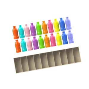 Bothyi - Juego De Combinación De Colores Botellas Coloridas Suministros Para Fiestas Desarrollo De La Inteligencia