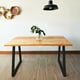 thumbnail image 2 of Mesa de comedor 75x80x150 Metal Madera, 2 of 6