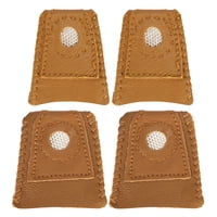 9 Manga Para Dedos Para Coser Dedal Para Tejer Protector De Cuero Para La Punta De Los Dedos Suministros Para Bordar 024