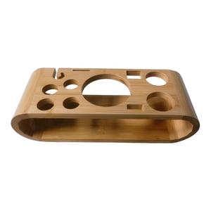 Magideal - Coctelera Estante De Madera Organizador De Herramientas De Barman Accesorios Estables Durable Práctico Soporte De Exhibición Herramienta De Barra Para