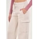 thumbnail image 2 of Pantalon Franela Cargo Wide Leg Crudo Vw4726 Mujer, 2 of 3
