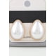 thumbnail image 3 of Pendientes Fashnzfab Modestos De Perla En Forma De Lágrima Dorado, 3 of 3