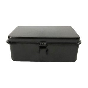 Bothyi - Caja De Almacenamiento De Hierro Estilo Retro, Organizador De Notas Para Herramientas De Calcomanías, Manualidades, Almacenamiento Negro