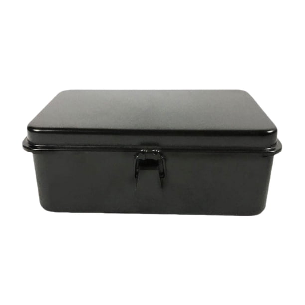 Caja De Almacenamiento De Hierro Estilo Retro, Organizador De Notas Para Herramientas De Calcomanías, Manualidades, Almacenamiento Negro
