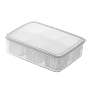 Bothyi - 6 Contenedores De Delicatessen Extraíbles Con Tapas De Tapas Divididas Bandeja Para Servir Para