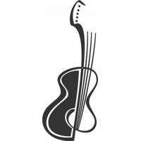 Rienda Libre Graphics - Decomural Abstract Guitar Music Ws-15511