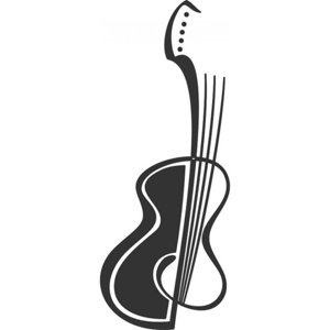 Rienda Libre Graphics - Decomural Abstract Guitar Music Ws-15511