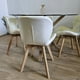 thumbnail image 3 of Comedor Mesa Warwick Vidrio 120cm + 4 Sillas Mariposa Wood Blanco, 3 of 3