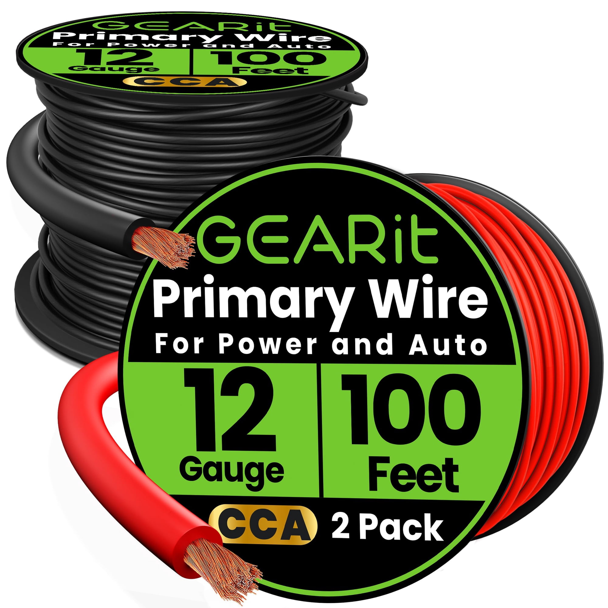 Wire Gearit Calibre 12 Cca 12 Awg, Aluminio Revestido De Cobre, 60 M