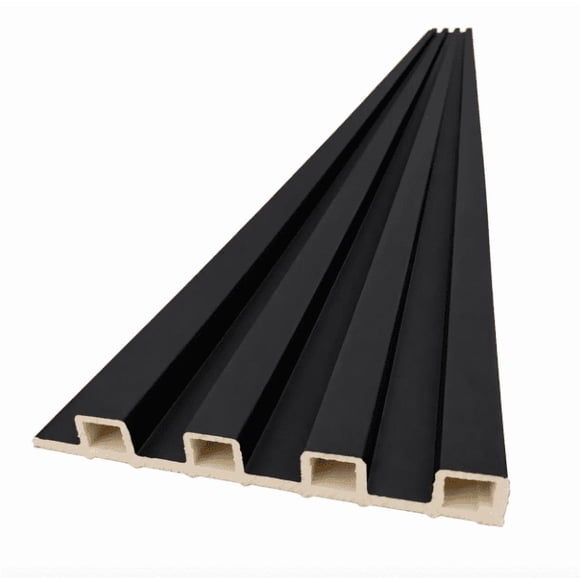 Wall Panel WPC Decorativo Negro Onix, 240x16, 22mm, Caja 10 Unids.