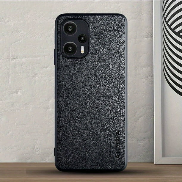 Case For Poco F5 Pro Coque Solid Color Durable Classical Business Artificial Leather Cover For Xiaomi Poco F5 Case Funda