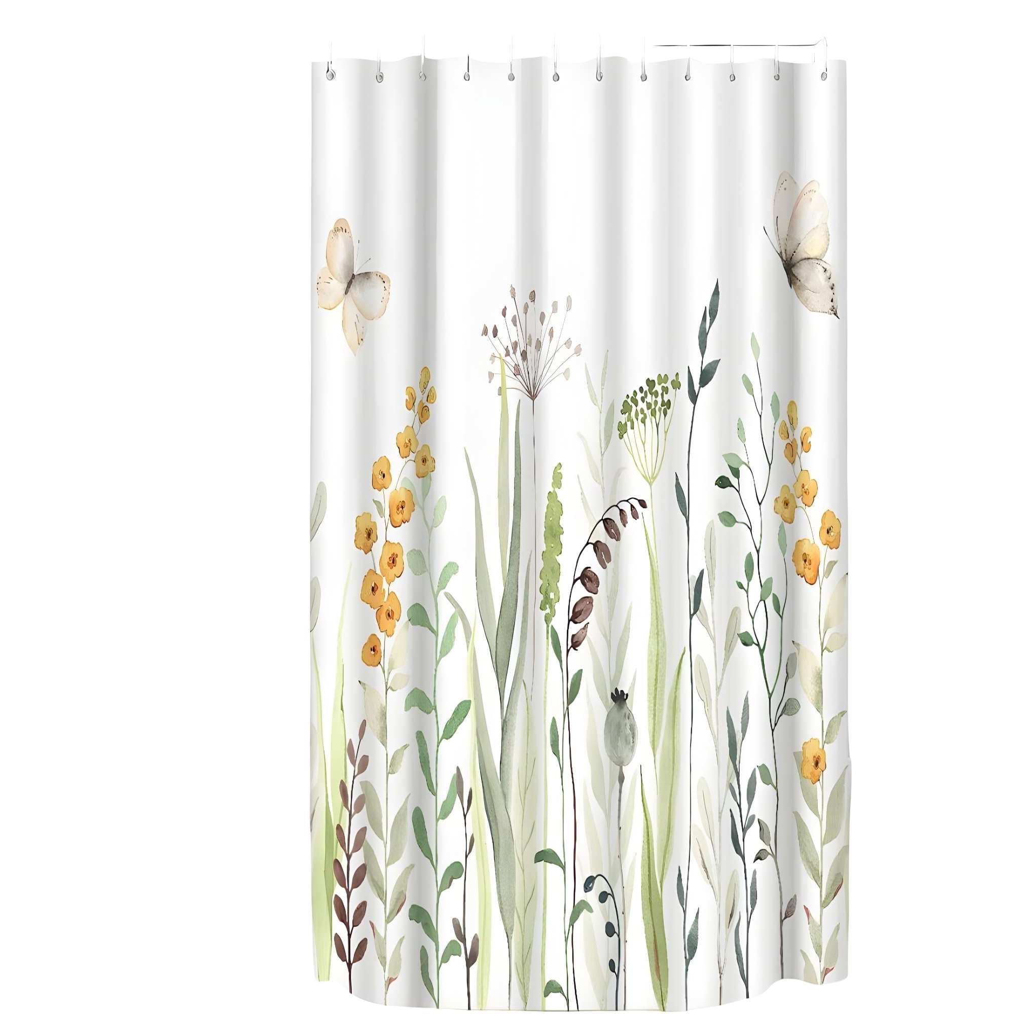 Genérico - Cortina Para Baño Mas Forro De Ducha V9