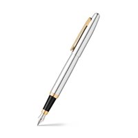Plumas Sheaffer Vfm Punta M Cromo Pulido Detalles Dorados