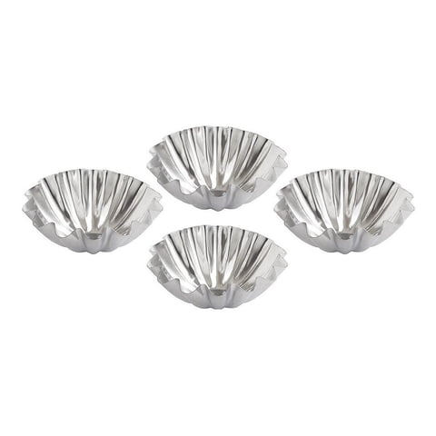 Genérico - Pack X4 Molde Tartaleta Individual Molde Mini Tartaleta Flor