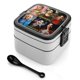 thumbnail image 1 of Zombies de Disney Fiambrera de Doble Capa, Contenedor de Almuerzo Portátil Apilable, Almacenamiento de Alimentos Hermético a Prueba de Fugas, 1000ml, 1 of 6