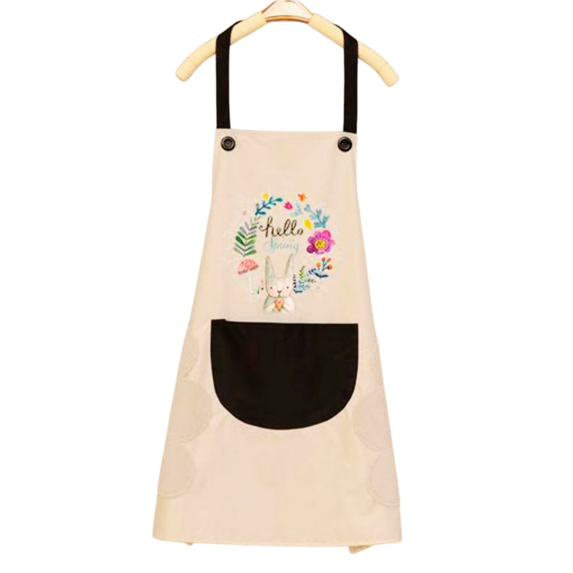 Handydeco - Delantal De Cocina Impermermeable Con Bolsillo Y Toallas