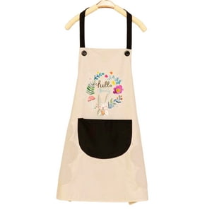Handydeco - Delantal De Cocina Impermermeable Con Bolsillo Y Toallas