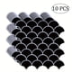 thumbnail image 3 of 1/10 Sheet, Tile Sticker, Living Room Kitchen Decoration Self-adhesive Wall Tiles Stickers Quick Renovation Wall Decal 3d Wallpapers, 3 of 3