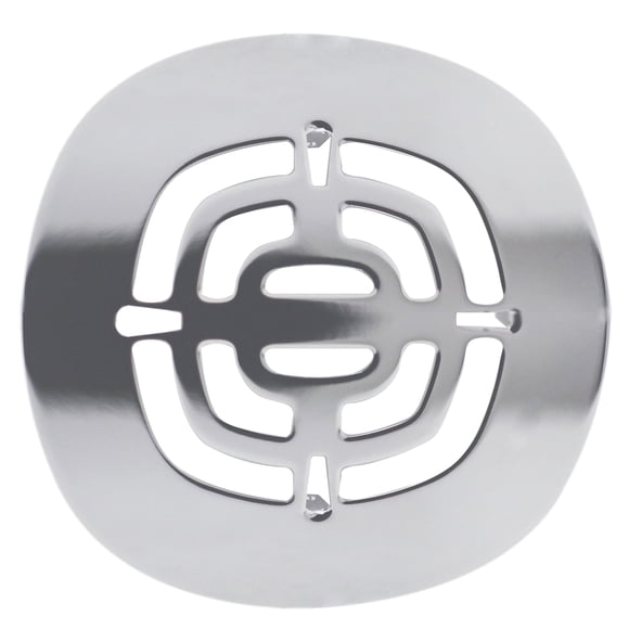 Rejilla para coladera de regadera Westbrass D316-26 de latón, cromo pulido