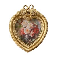 Magideal - Marco De Fotos De Diseño Antiguo, Marco De Fotos Colgante De Mesa, Marco De Fotos Pequeño En Forma De Corazón De Moda Antigua Para Vacaciones De Año N