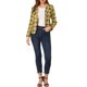 thumbnail image 2 of INSPIRE CHIC Traje de Maestra para Regreso a Clases de Mujer Blazer Ajustado Solapa de Muesca Estampado Chaqueta de Trabajo Abierta XL Amarillo-Cuadros, 2 of 8
