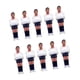 thumbnail image 5 of Juego De 10 Figuras De Futbolín, Minifiguras De Futbolín, Blanco Y Azul Oscuro, 5 of 5