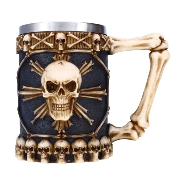 Taza Treasure Cove P714533 para decoración de calaveras y tibias cruzadas