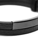 thumbnail image 4 of Pulsera hombre cuero liso con placa acero negro, 4 of 7
