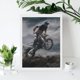 thumbnail image 4 of Motocross Kits de Pintura de Diamantes para Adultos 5D DIY Diamond Art Kits Full Drill Diamond Dots para Regalo Decoración de Pared y Relajación Artes de Gemas 30*40cm, 4 of 6